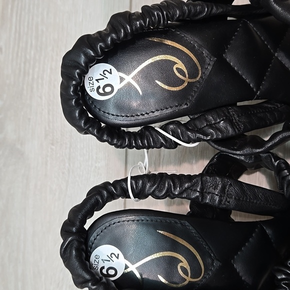 Sam Edelman Women Marlena Leather Heels Square Toe Sandals Shoes Sz 6.5M - Picture 5 of 12